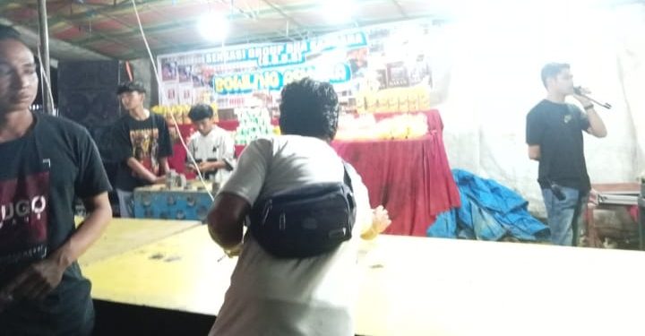 Perjudian Berkedok Pasar Malam di Merangin Ramai