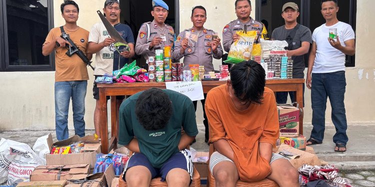 Polsek Menggala Tangkap Dua Pelaku Curat Toko Sembako, Salah Satunya Berstatus Pelajar