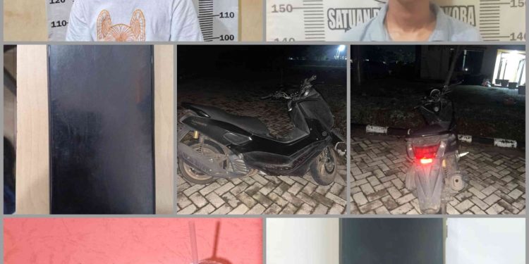 Dua Orang Pria Remaja Diamankan Satresnarkoba Polres Tulang Bawang Barat Atas Dugaan Kepemilikan Narkoba jenis Sabu