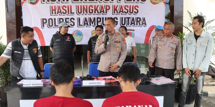 Pelaku Curat Spesialis Pencurian Mobil, Motor dan Bongkar Rumah Berhasil Diringkus Sat Reskrim Polres Lampung Utara