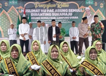 Pengajian Akbar Muslimat NU PAC Abung Semuli Meriahkan Peringatan Hari Besar Islam 1447 H di Desa Sukamaju