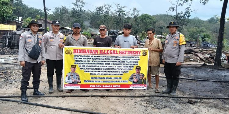 Polsek Sanga Desa Tak Henti-Hentinya Berikan Himbauan Tentang Ilegal Refenry