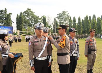 Ops Patuh Krakatau 2025, Polres Lampung Utara Laksanakan Apel Gelar Pasukan