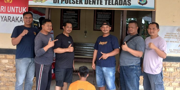 Polsek Dente Teladas Tangkap Pelaku Curanmor Saat Sedang Asyik Nonton Pertandingan Bola Volly