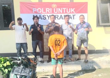 Nyaris Dihakimi Masa Pencuri Motor Di Pekon Soponyono 