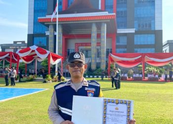 Tulus, Polsek Sanga Desa Raih Penghargaan Juara 1 Lomba Sat Kamling dari Kapolda Sumsel