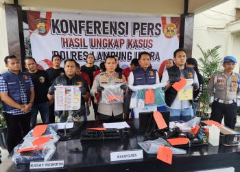 Komplotan Pembuatan SIM Palsu Antar Provinsi Dibongkar, Empat Pelaku Ditangkap Sat Reskrim Polres Lampung Utara