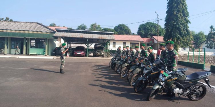 Pasukan Gerak Cepat Kodim 0412/LU Apel Regu Siaga dipimpin Pa Piket Serka Tamrin Simanullang