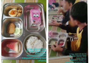 Program Presiden ! Telur Setengah Butir Tampil di MBG Lampung Utara, Berapa Anggarannya Per Porsi?