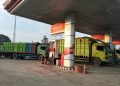 Diduga Serap Subsidi Negara, Truk Tronton Pengangkut Singkong Antre di SPBU Lampung