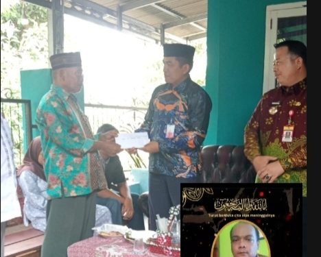 Kepala Dinas Pendidikan Lampung Utara Beri Santunan untuk Keluarga Guru Teladan,Almarhum Bambang Sukoco. S.PD.GR
