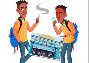Diulang! Siswa Yang Sama Bebas Merokok Kembali Terlihat, Tetap Mengaku Dari SMAN 1 Kotabumi