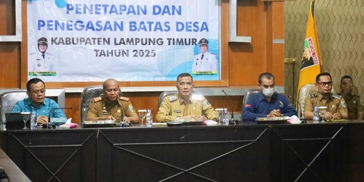 Pemkab Lampung Timur Tegaskan Batas Desa, Wujudkan Green Village