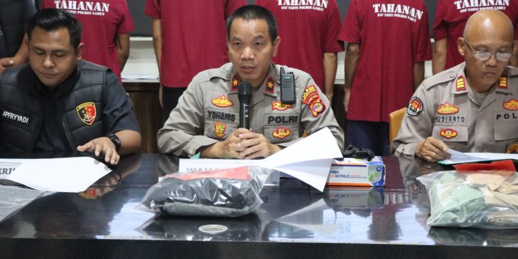 Jajaran Polres Lampung Utara Berhasil Mengungkap 4 Kasus Tindak Pidana