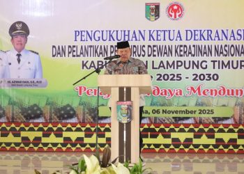 Wabup Lampung Timur Lantik Pengurus Dekranasda