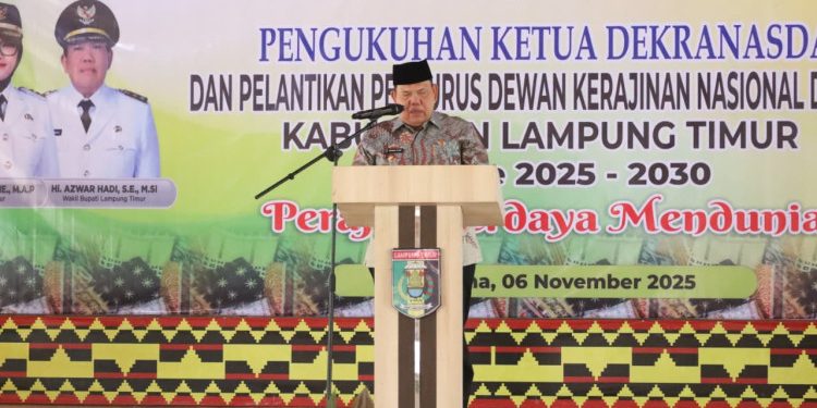 Wabup Lampung Timur Lantik Pengurus Dekranasda