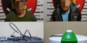 Dua Pelaku Curat Diamankan Sat Reskrim Polres Lampung Utara
