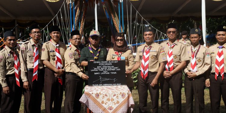 Bupati Lamtim Pimpin Apel Penutupan Pramuka Kwartir Ranting Labuhan Ratu