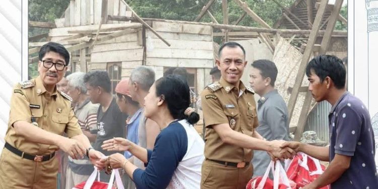 Pemkab Lampung Utara Gerak Cepat Bantu Warga Terdampak Puting Beliung