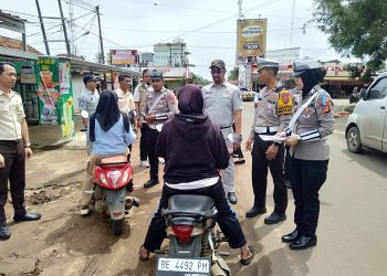Razia Gabungan Ops Zebra Krakatau 2025 Perketat Disiplin Lalu Lintas di Lampung Timur