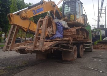 Satu Unit Ekskavator Digelandang ke Mapolres Merangin, Diduga Terkait Aktivitas PETI