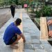 Warga Soroti Pembangunan Trotoar Dalam Kota Bangko, Diduga Dikerjakan Asal Jadi