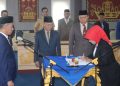 Perkuat Tata Kelola Pemerintahan, Wabup Romli Lantik Pj Sekda Lampung Utara