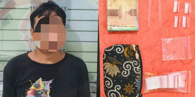 Polres Lampung Utara Ungkap Kasus Narkotika, Seorang Buruh Diamankan dengan 9 Paket Sabu