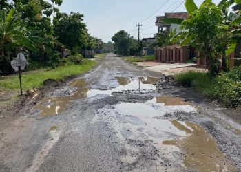 GARA GARA TRUK PENGANGKUT PASIR DAN BATU GALIAN C,JALAN PENGHUBUNG TANON GADING RUSAK PARAH 
