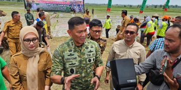 Tanam Padi Serentak di Lampung Timur, Kodam XXI/Radin Inten Dorong Lompatan Produksi Pangan