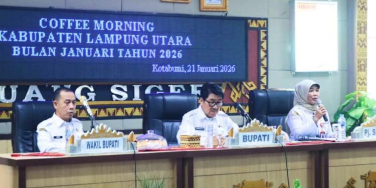 Bupati dan Wakil Bupati Gelar Coffee Morning Guna Perkuat Koordinasi Pelayanan di Lampung Utara