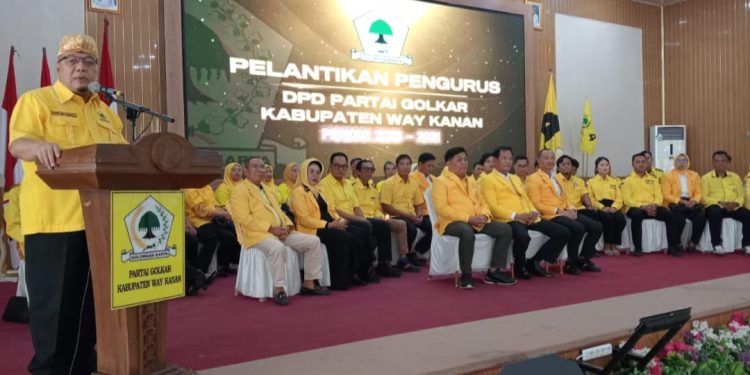Darlian Pone Terpilih Aklamasi, Tony Eka Candra Yakin Partai Golkar Raih 11 Kursi di DPRD Way Kanan