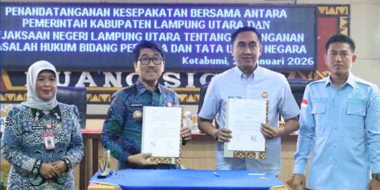 Pemkab-Kejari Lampung Utara Kerjasama Pendampingan Hukum