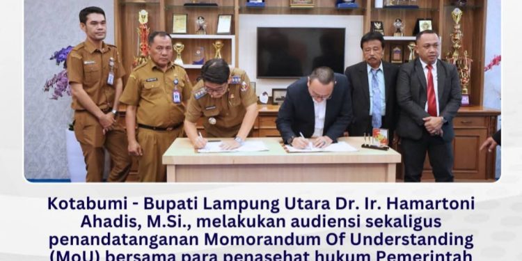 Dr. Ir. Hamartoni Ahadis, M.Si., Melakukan Audiensi Sekaligus Penandatanganan Momorandum Of Understanding