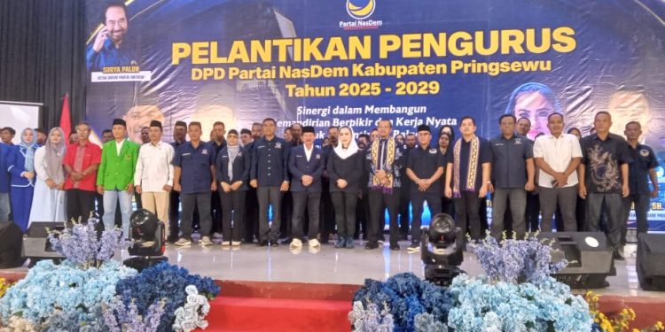 Pengurus DPD Partai Nasdem Pringsewu di Lantik