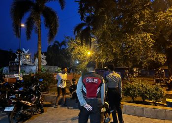 Patroli Rawan Subuh Ramadhan, Sat Samapta Polres Lampung Utara Antisipasi Tawuran dan Gangguan Kamtibmas