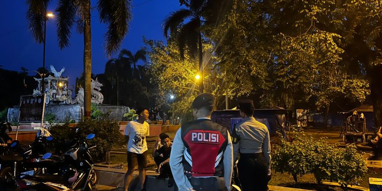Patroli Rawan Subuh Ramadhan, Sat Samapta Polres Lampung Utara Antisipasi Tawuran dan Gangguan Kamtibmas