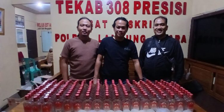 Tim Tekab 308 Presisi Polres Lampung Utara Ungkap Penjualan Minuman Beralkohol 