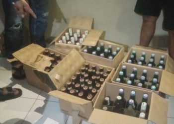 POLSEK KRETEK BANTUL LAKUKAN OPERASI MIRAS DI KAWASAN PARANGTRITI  