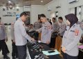 Kapolres Lampung Utara Cek Senpi Dinas, Pastikan Penggunaan Sesuai Prosedur