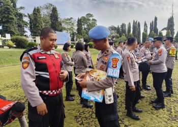Propam Polres Lampung Utara Gelar Gaktiblin, Cek Sikap Tampang dan Kelengkapan Personel