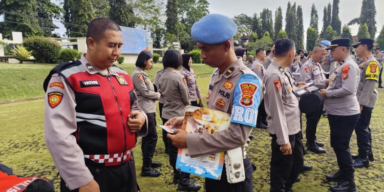 Propam Polres Lampung Utara Gelar Gaktiblin, Cek Sikap Tampang dan Kelengkapan Personel