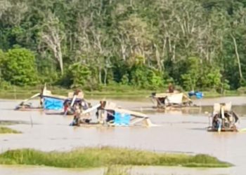 Jelang Idul Fitri, Tambang Emas Ilegal Gempur Dam Betuk, Aset Pemkab Merangin Porak-Poranda