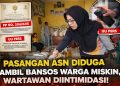 Polemik Bansos di Lampung Utara, Pasangan ASN Diduga Ambil Hak Warga, Wartawan Diintimidasi