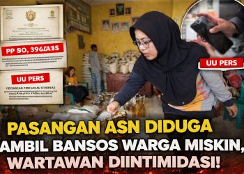 Polemik Bansos di Lampung Utara, Pasangan ASN Diduga Ambil Hak Warga, Wartawan Diintimidasi