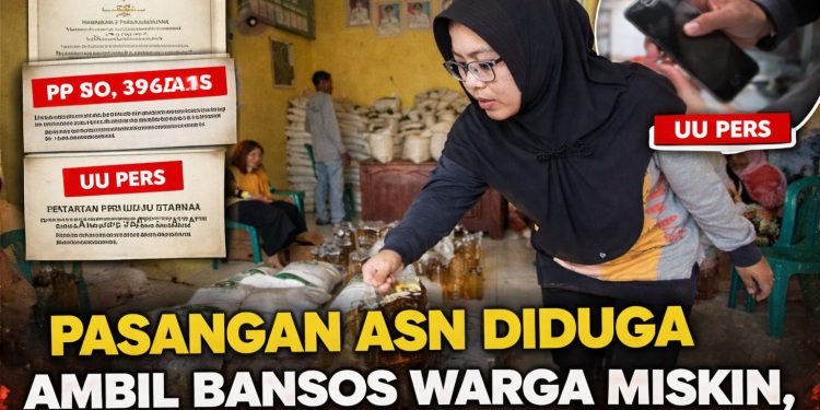 Polemik Bansos di Lampung Utara, Pasangan ASN Diduga Ambil Hak Warga, Wartawan Diintimidasi