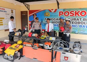 Perkuat Deteksi Dini, Tim Tanggap Bencana Darurat Polres Tulang Bawanv Pastikan Peralatan Siap Tempur 