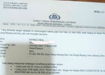 Telah Hilang STNK Truck Nomor Plat BE 8760 JQ