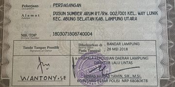 Telah Hilang Satu Buah STNK Honda Bead BE 3267 KV