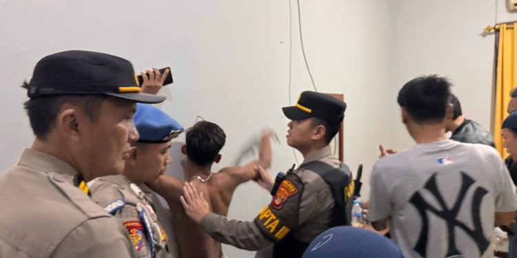 Patroli On Call Regu IV Polres Lampung Utara Amankan Tiga Pemuda Diduga Gunakan Narkotika Jenis Sinte